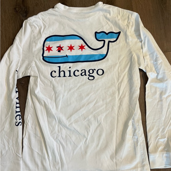 Vineyard Vines White Chicago Long Sleeve - Picture 4 of 4